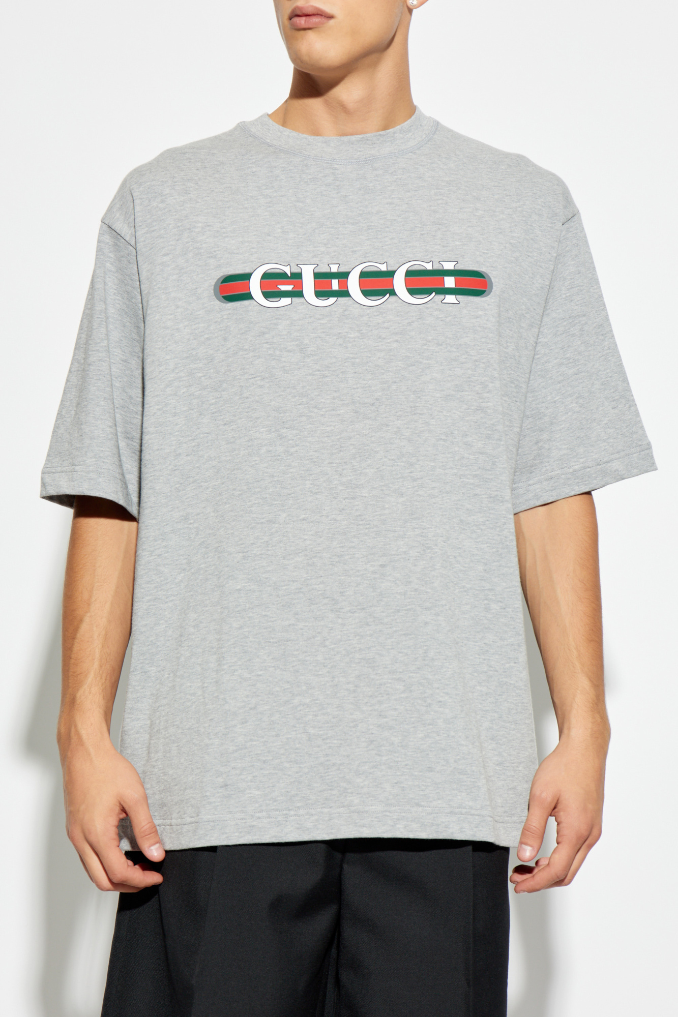 shirt with print Gucci - SchaferandweinerShops GB - gucci